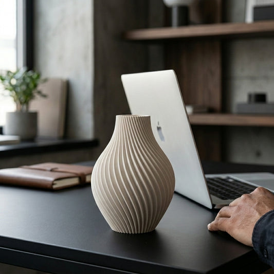 white matte vase